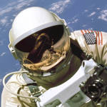 Astronaut Ed White Taking Spacewalk